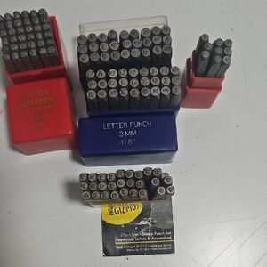 3mm Letter Punch Set - Black